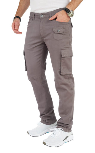 Stylische Cargo-Freizeithose Slim fit mit Gürtelschlaufen-8