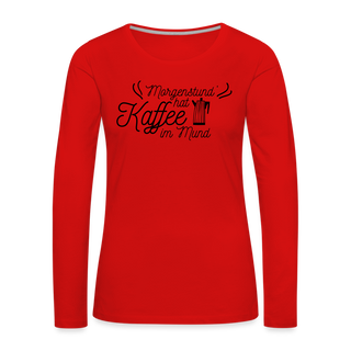 Frauen Premium Langarmshirt - Rot