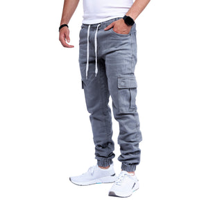 STYLEKO Cargo Jeans Hose Elastischer Hosenband-8