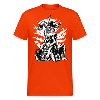 Männer Gildan Heavy T-Shirt - kräftig Orange